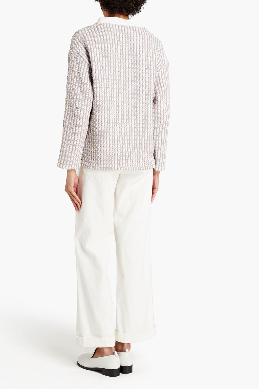 MAJE Cotton-blend tweed jacket