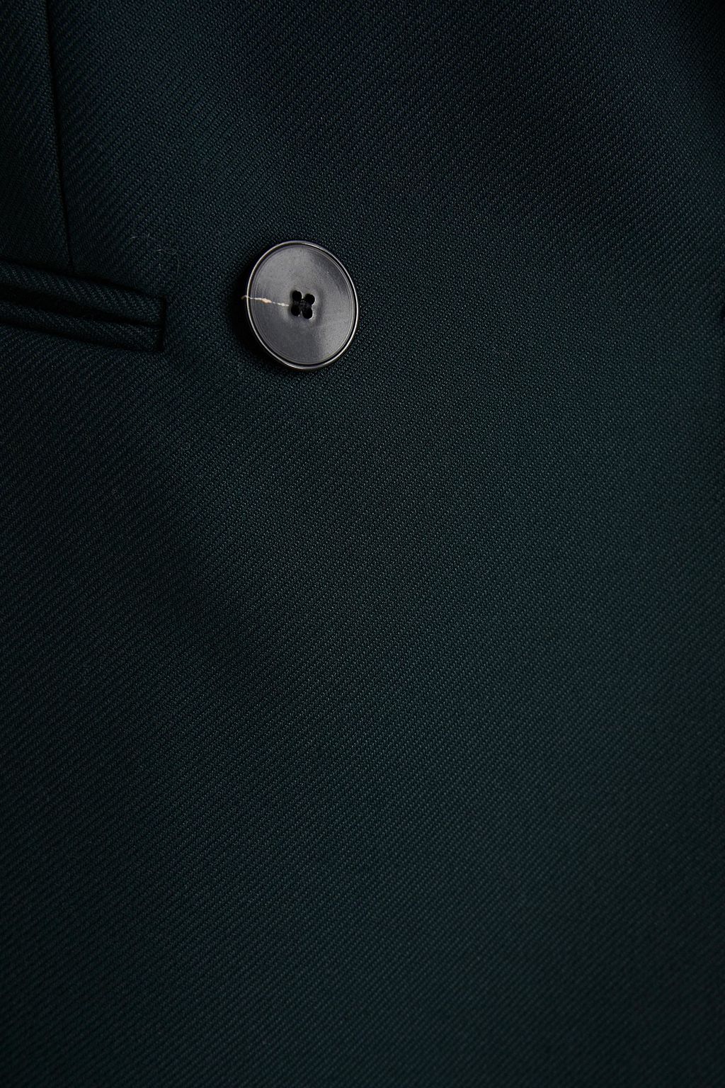 MAJE Double-breasted twill blazer