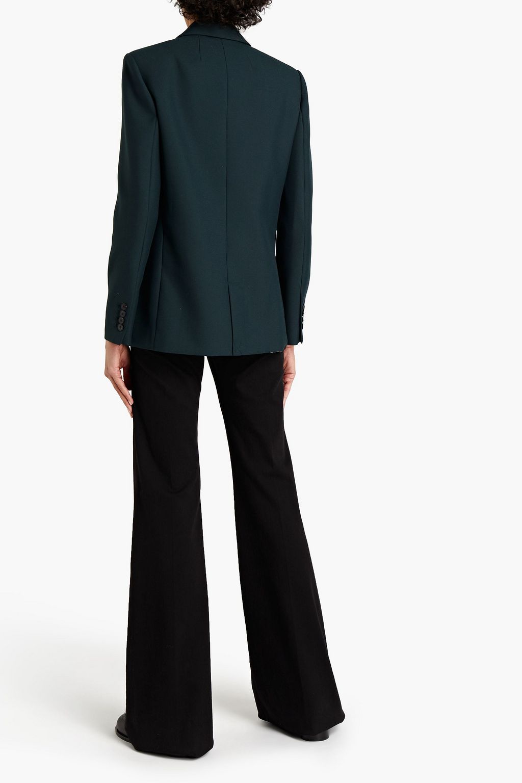 MAJE Double-breasted twill blazer