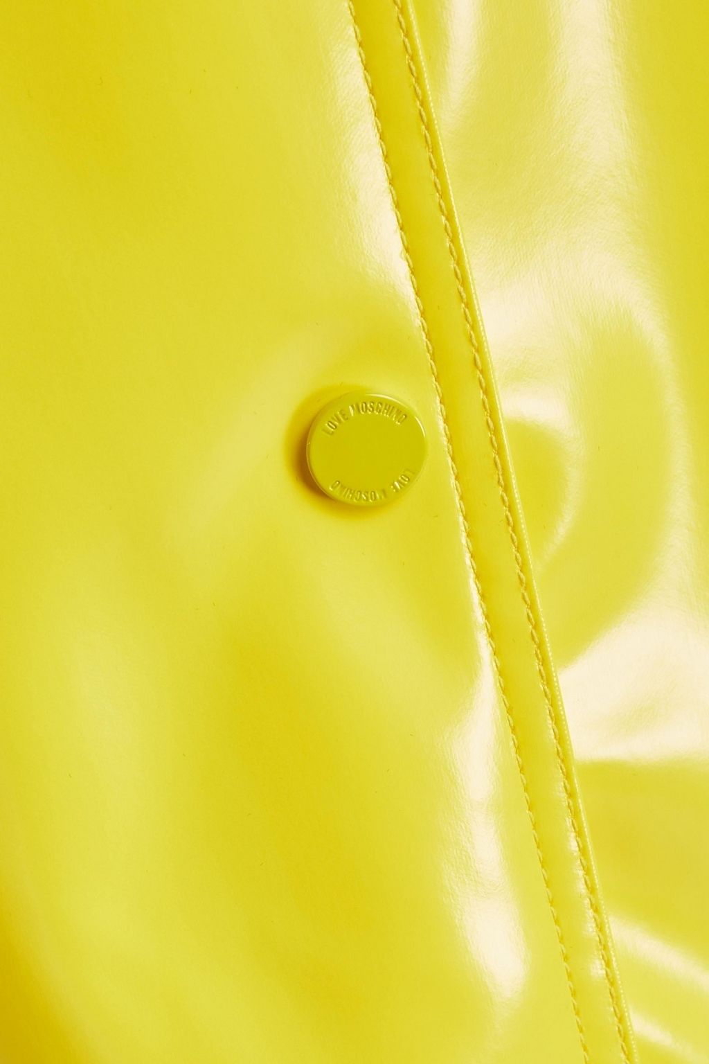 LOVE MOSCHINO Coated woven hooded raincoat
