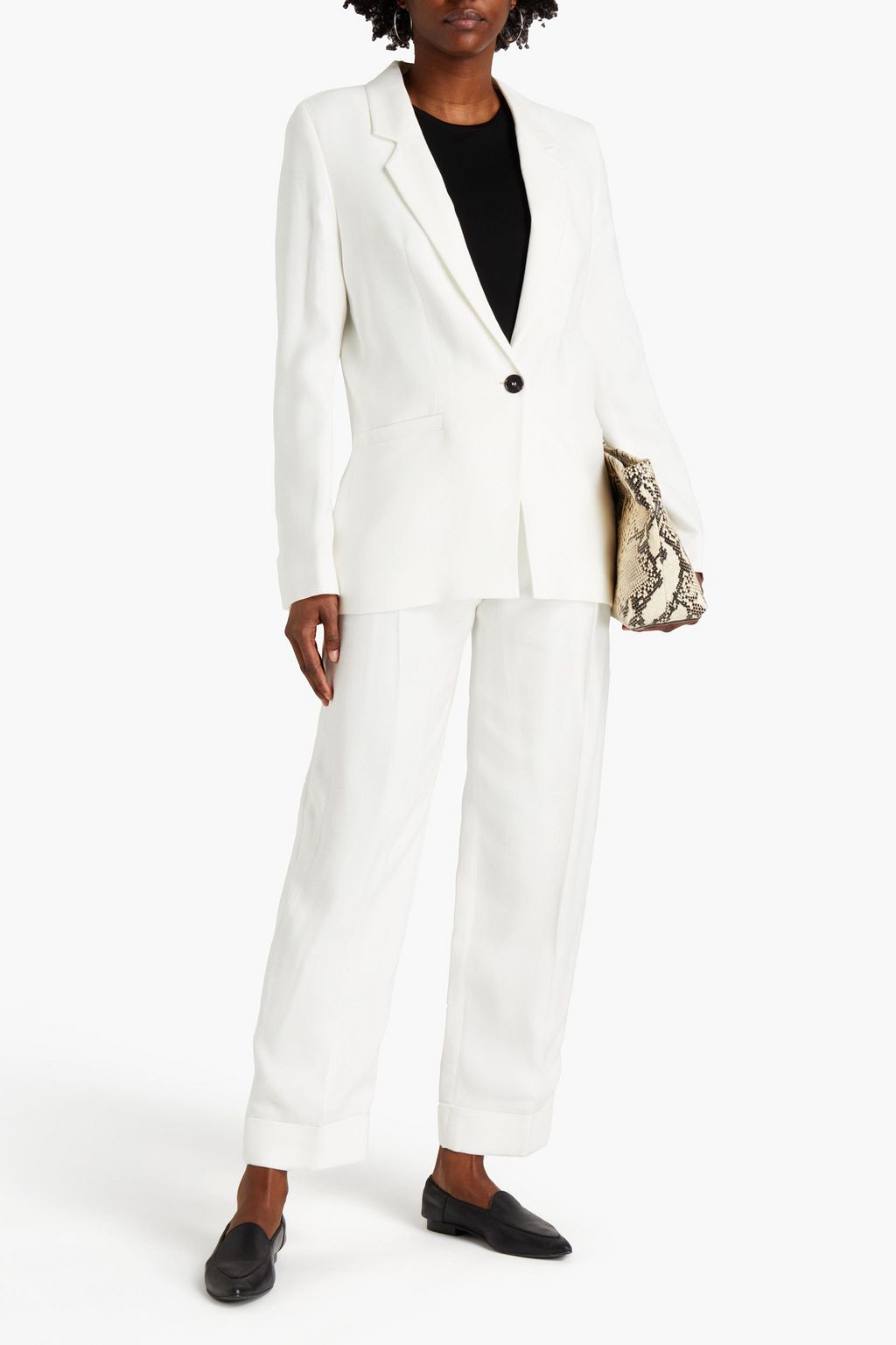 VICTORIA, VICTORIA BECKHAM Slub woven blazer