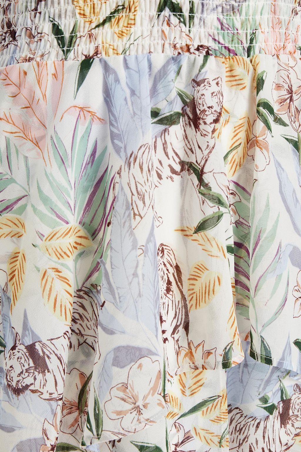 MAJE Wrap-effect shirred floral-print georgette maxi dress