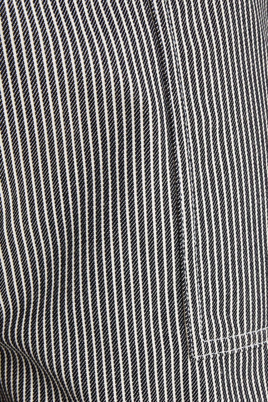 MAJE Gestreifte Shorts aus Baumwoll-Twill