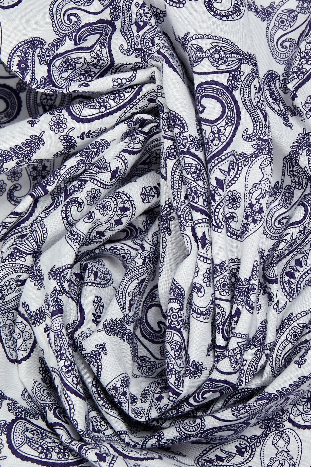 BRIONI Paisley-print cotton scarf
