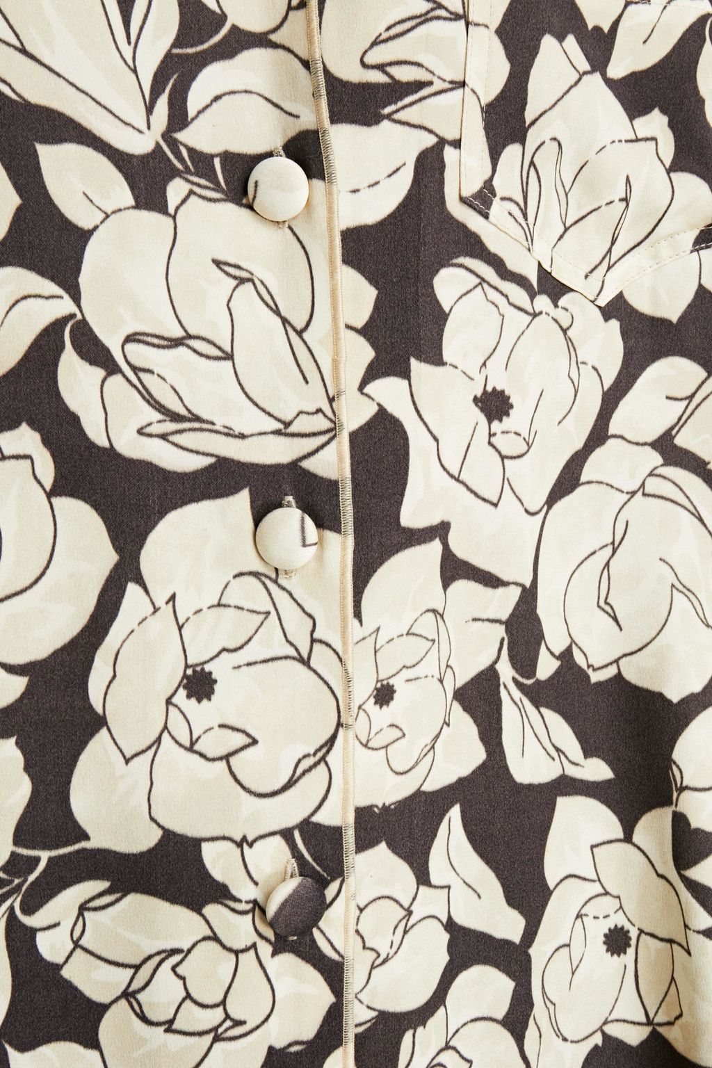 NANUSHKA Floral-print crepe shirt