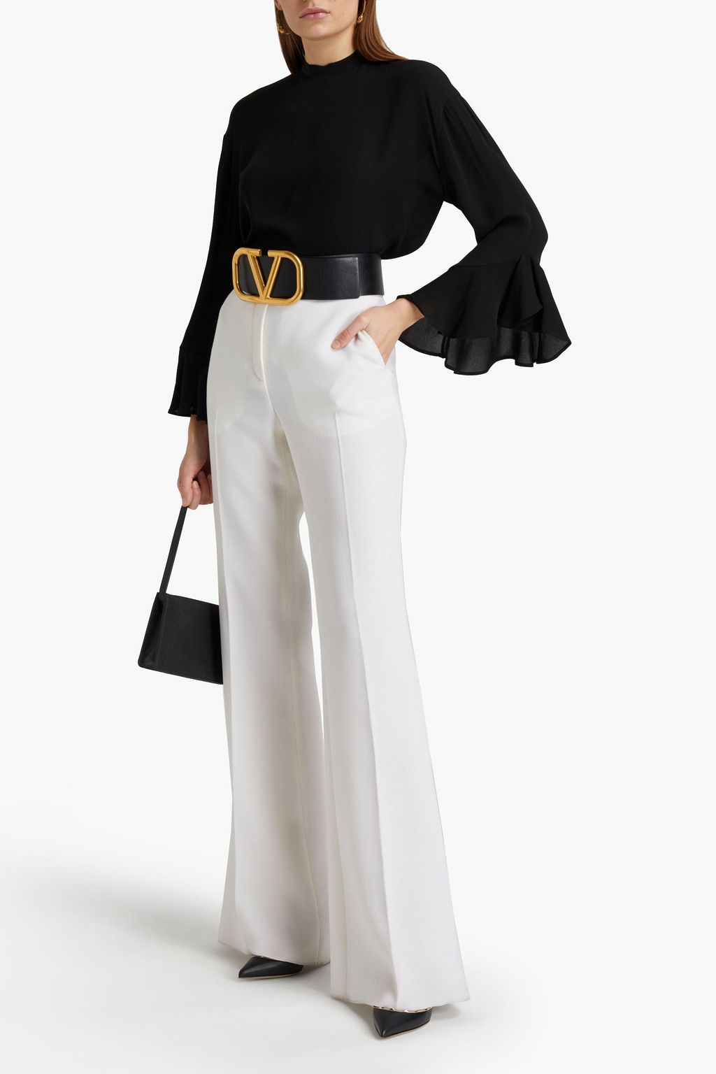 VALENTINO GARAVANI Silk-crepe top