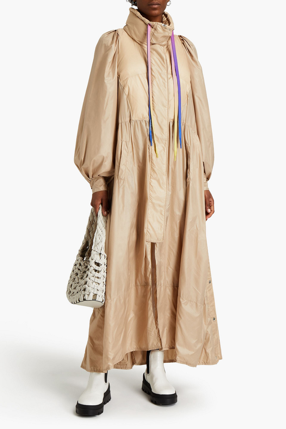 Khrisjoy Oversized Shell Down Raincoat In Beige ModeSens