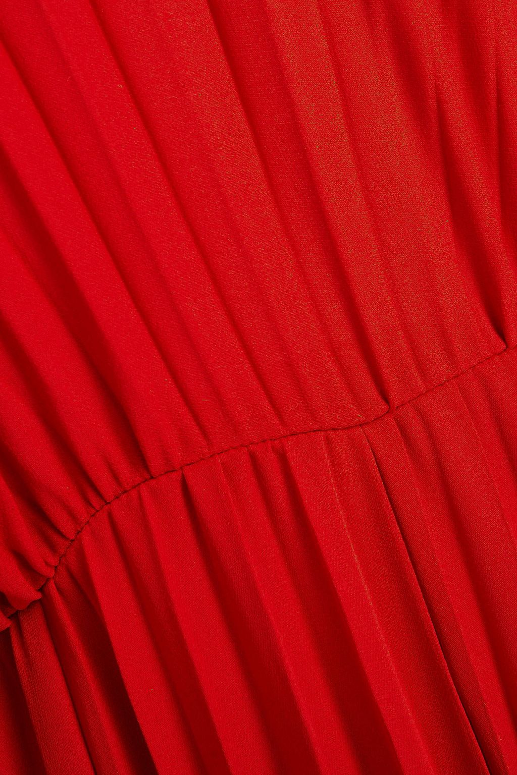 VALENTINO GARAVANI Pleated silk-satin gown