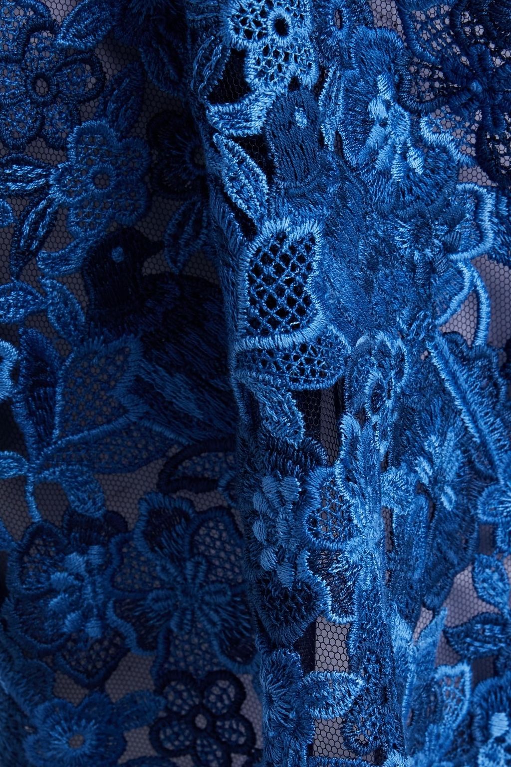VALENTINO GARAVANI Cotton-blend guipure lace top