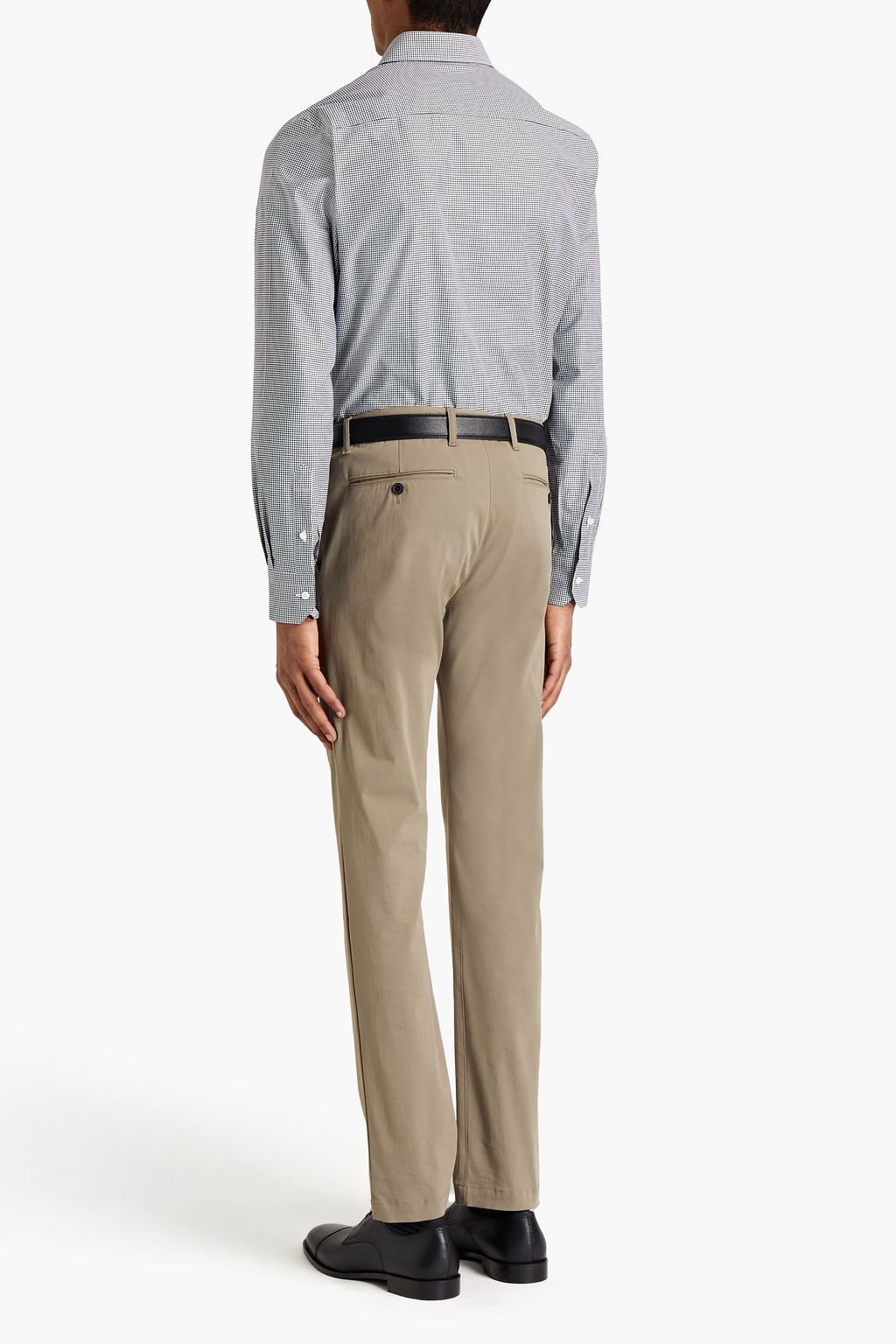 BRIONI Gingham cotton-poplin shirt