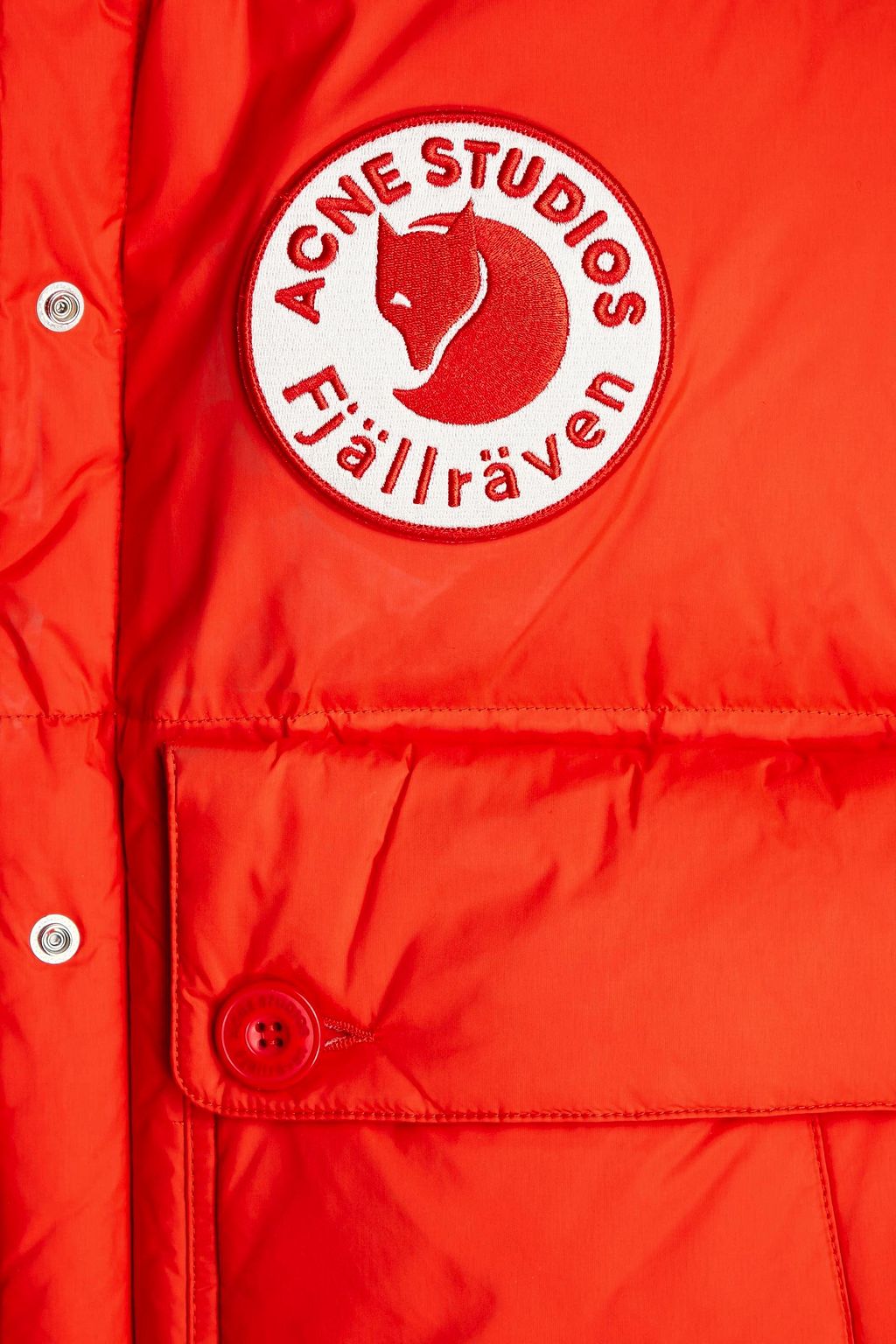 ACNE STUDIOS + Fjällräven reversible quilted shell hooded down jacket