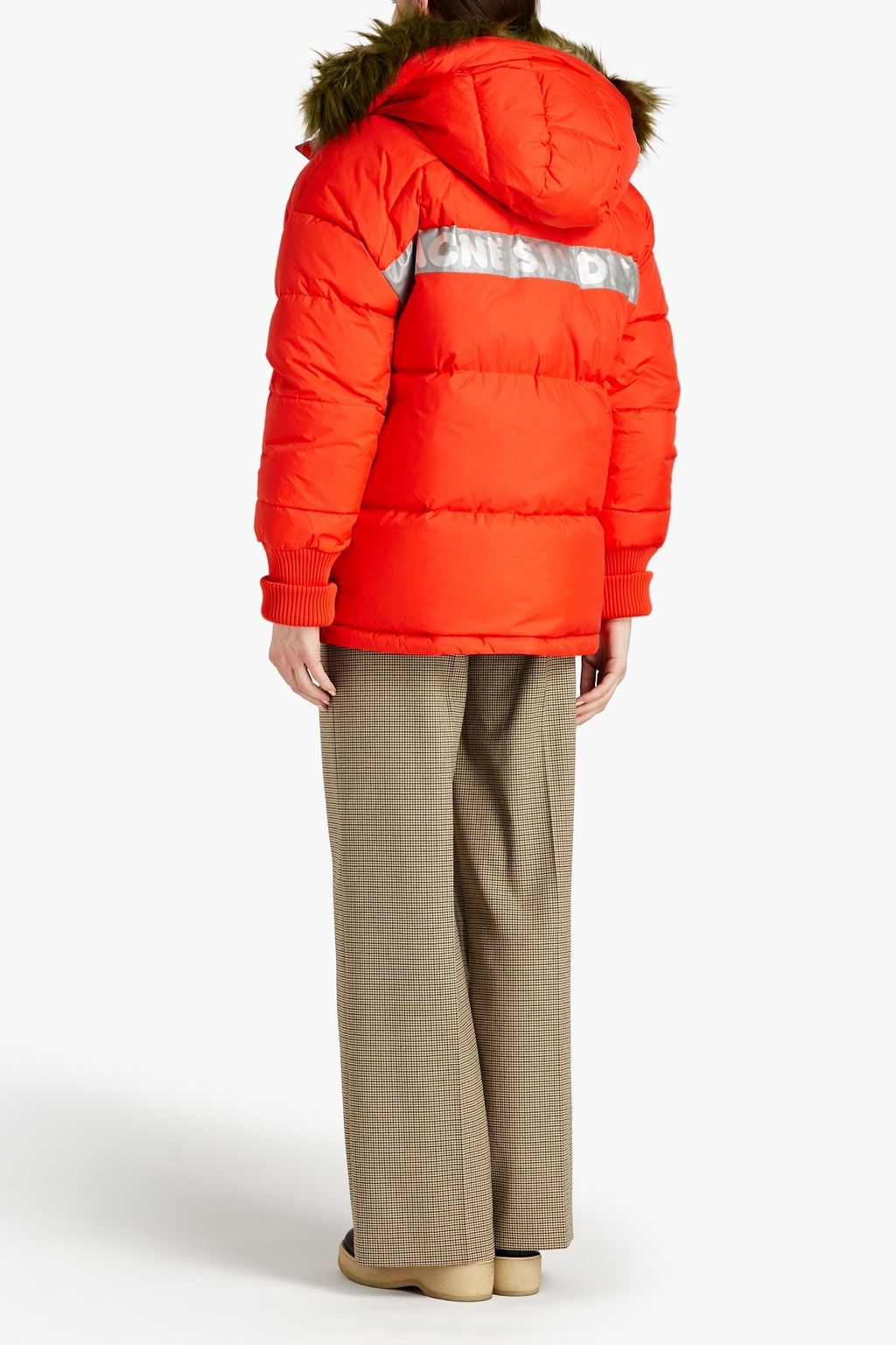 ACNE STUDIOS + Fjällräven reversible quilted shell hooded down jacket