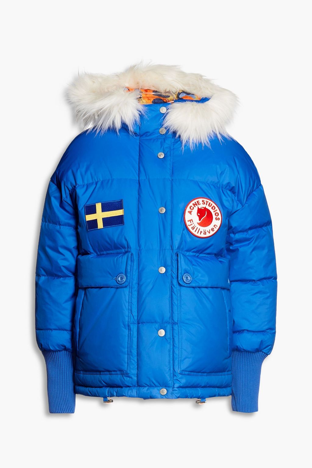 ACNE STUDIOS + Fjällräven reversible quilted shell hooded down jacket ...