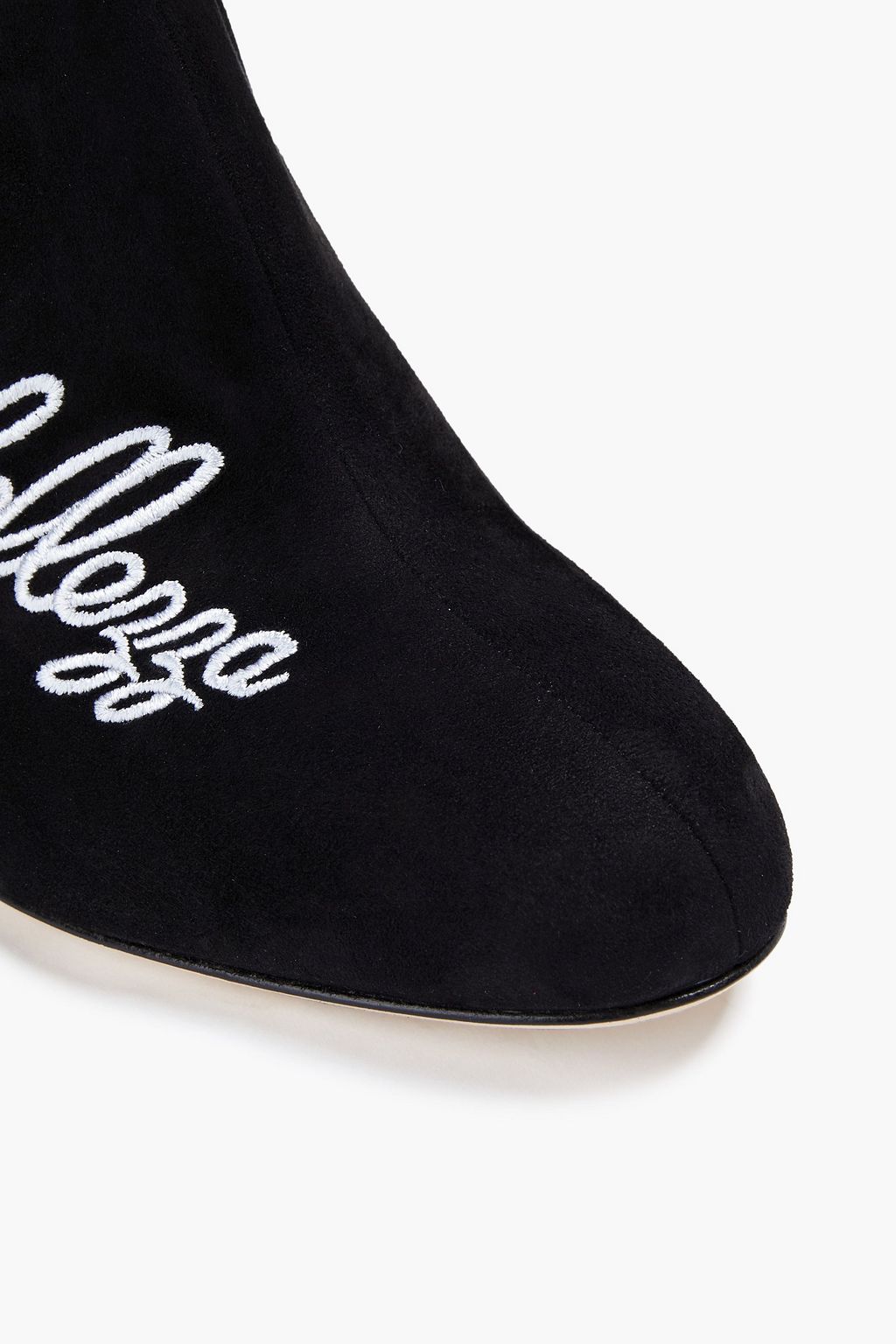 DOLCE&GABBANA Embroidered suede ankle boots
