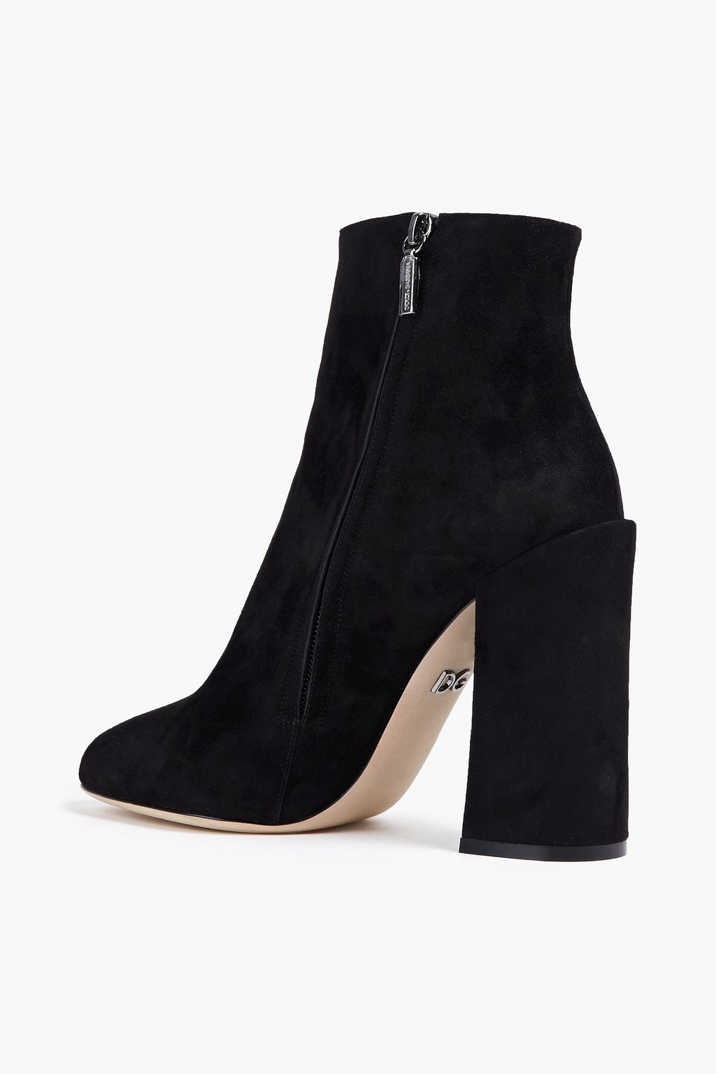 DOLCE&GABBANA Embroidered suede ankle boots