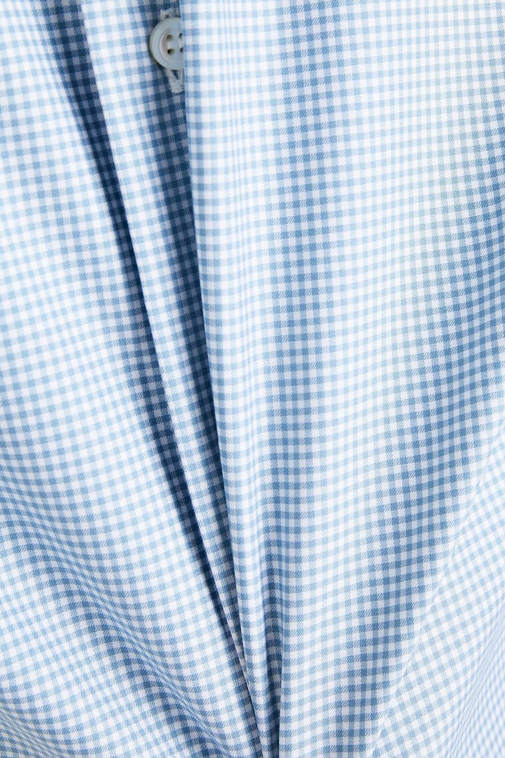 BRIONI Gingham cotton-poplin shirt