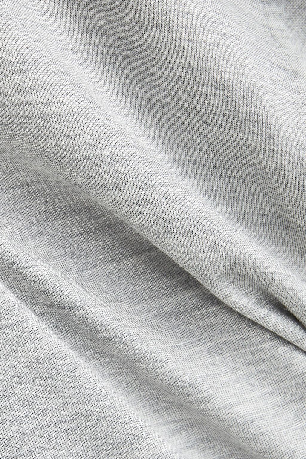 BRIONI Mélange silk-jersey T-shirt