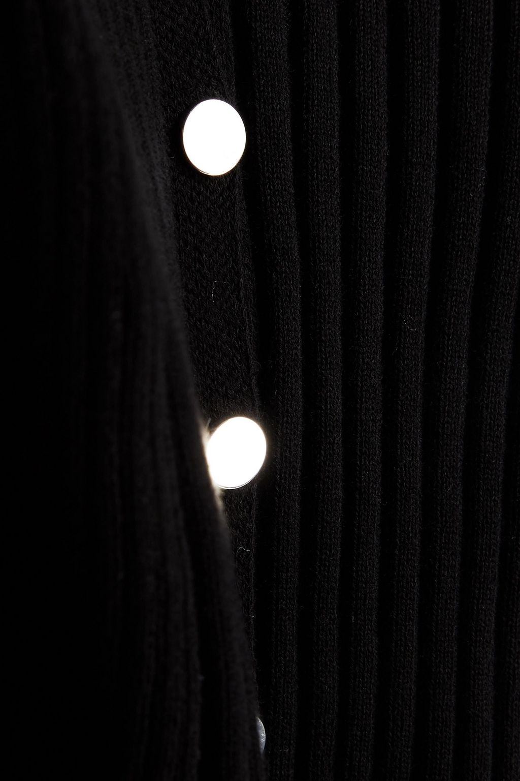 RABANNE Ribbed cotton-blend cardigan