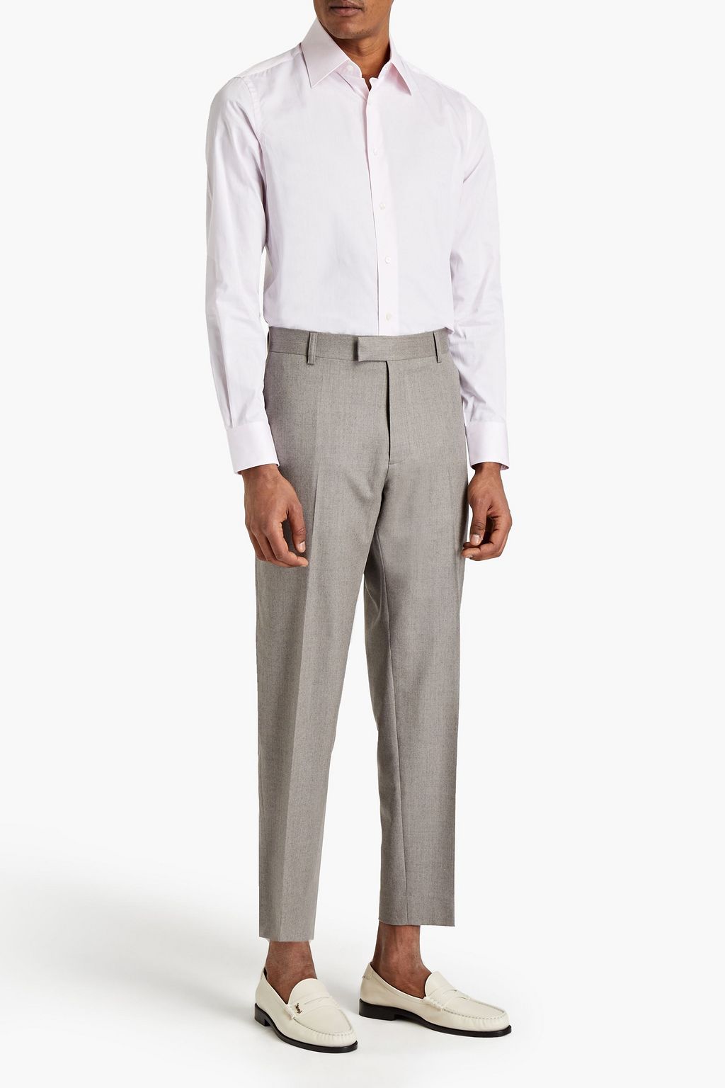 BRIONI Cotton-jacquard shirt