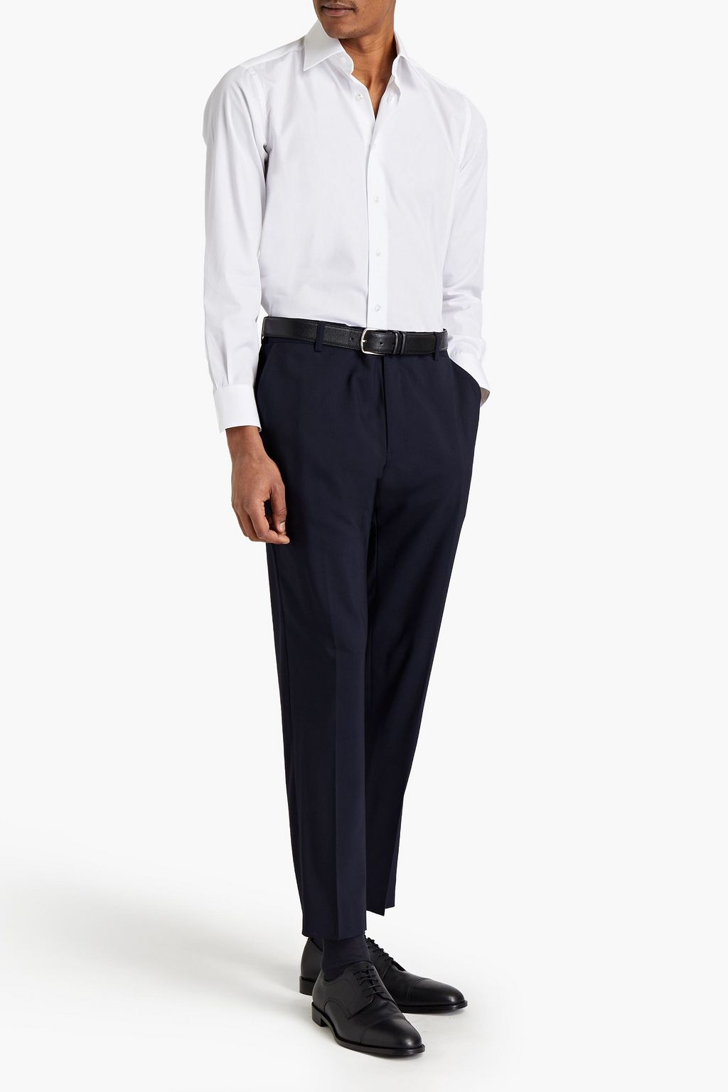 BRIONI Cotton-poplin shirt