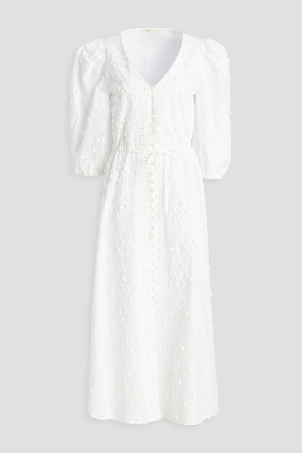 maje white midi dress