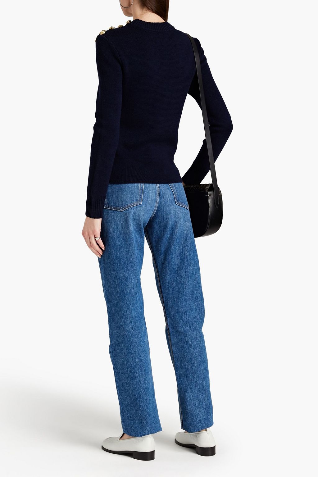 RABANNE Embellished wool sweater