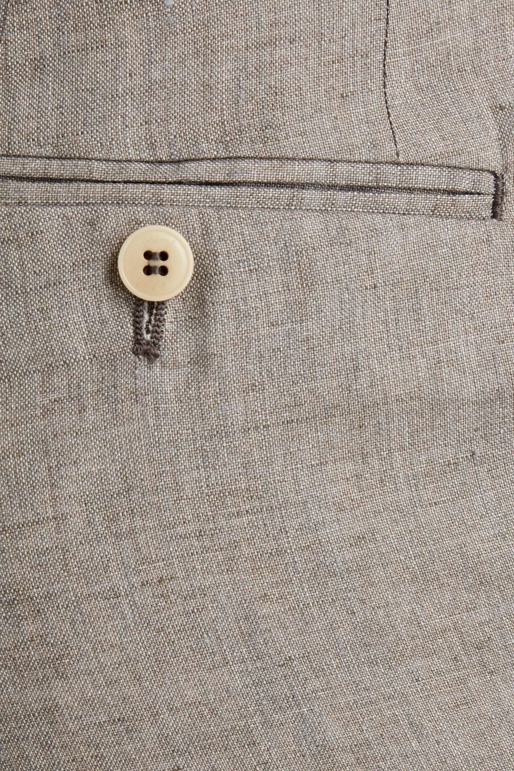 BRIONI Mélange linen-canvas chinos