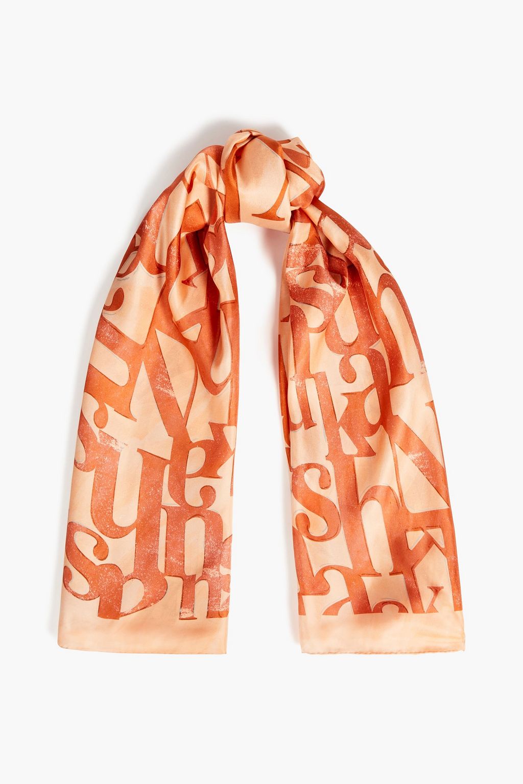 louis vuitton orange scarf