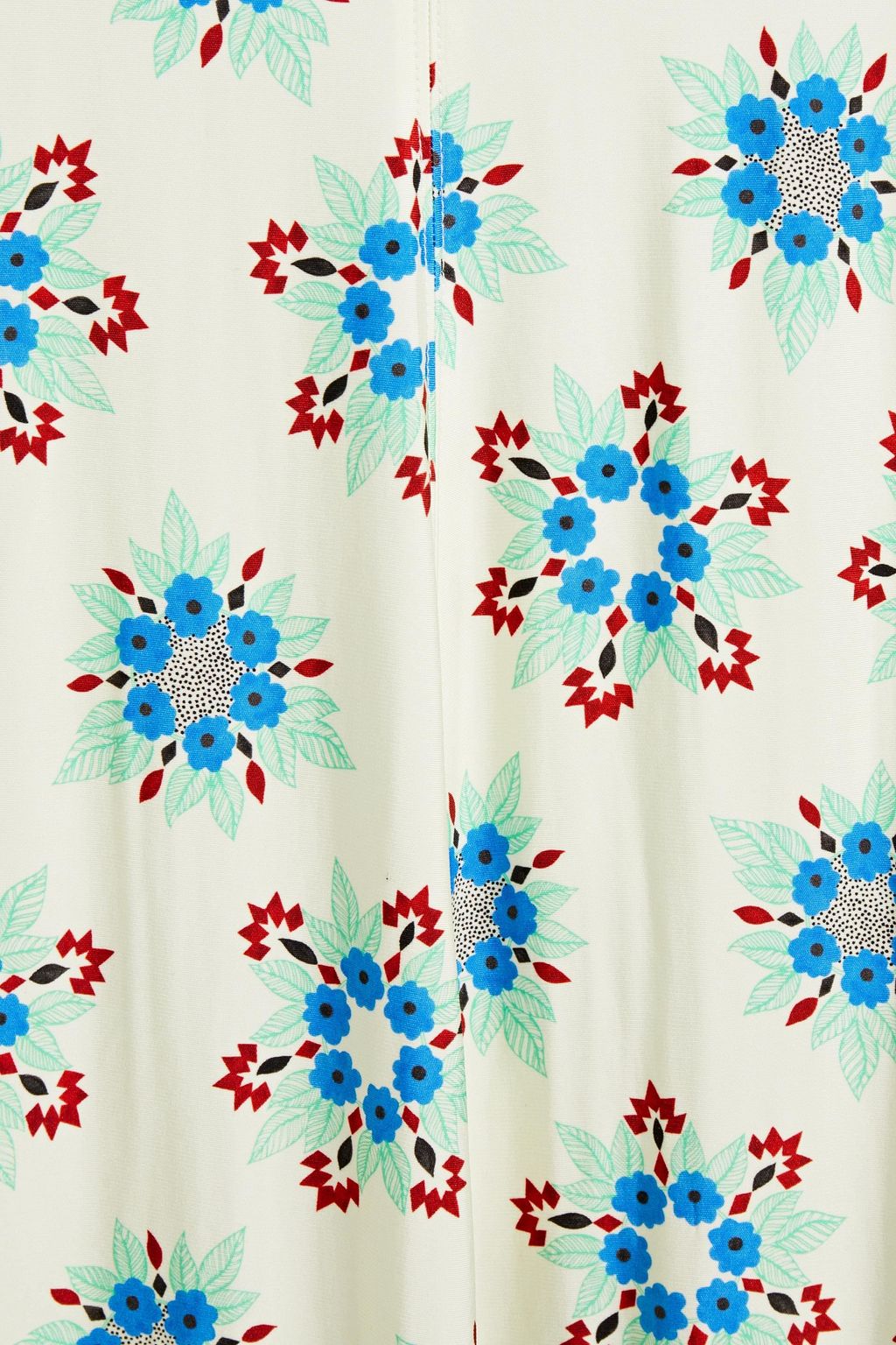 RABANNE Floral-print stretch-jersey midi skirt