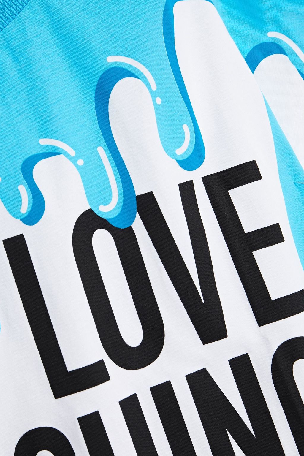 LOVE MOSCHINO Printed cotton-jersey T-shirt