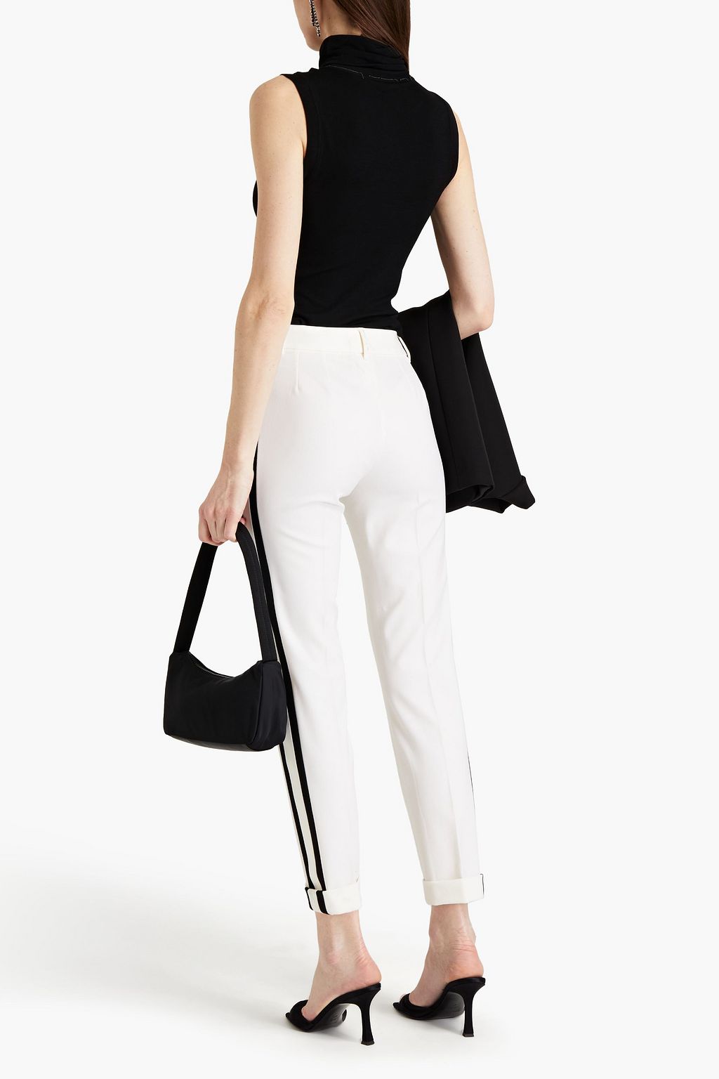 DOLCE&GABBANA Striped wool-blend tapered pants