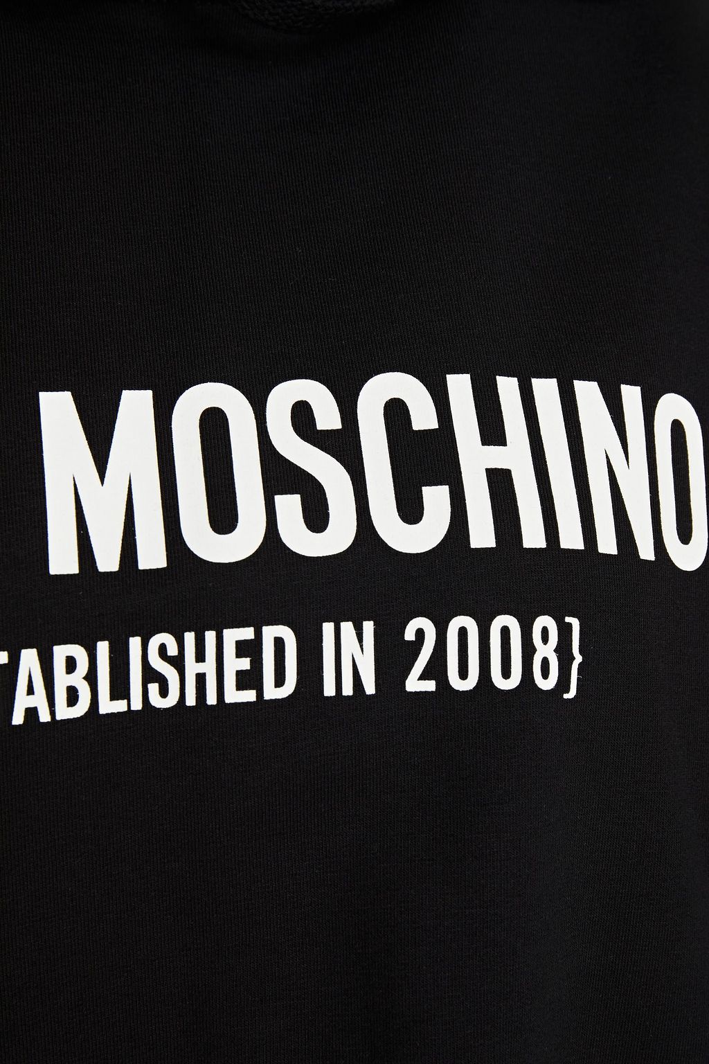 LOVE MOSCHINO Printed cotton-blend hoodie
