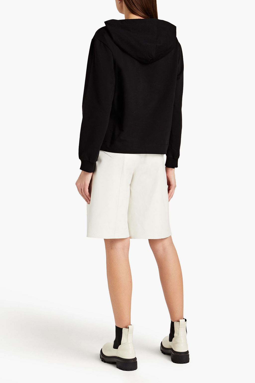 LOVE MOSCHINO Printed cotton-blend hoodie