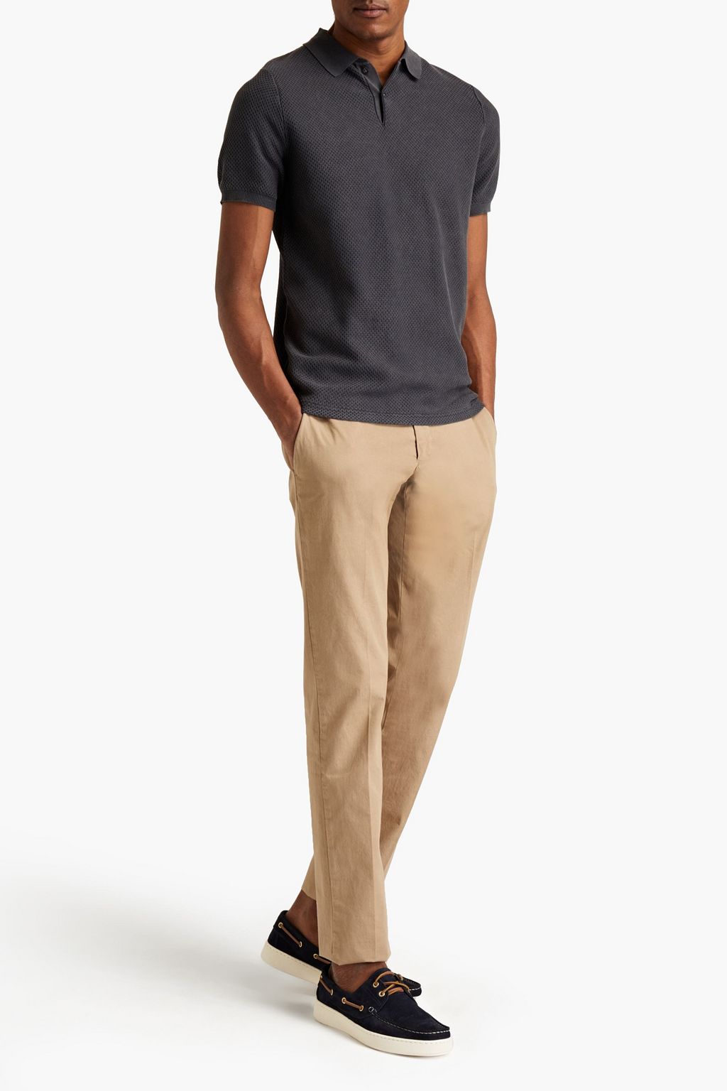 ASPESI Cotton-piqué polo shirt