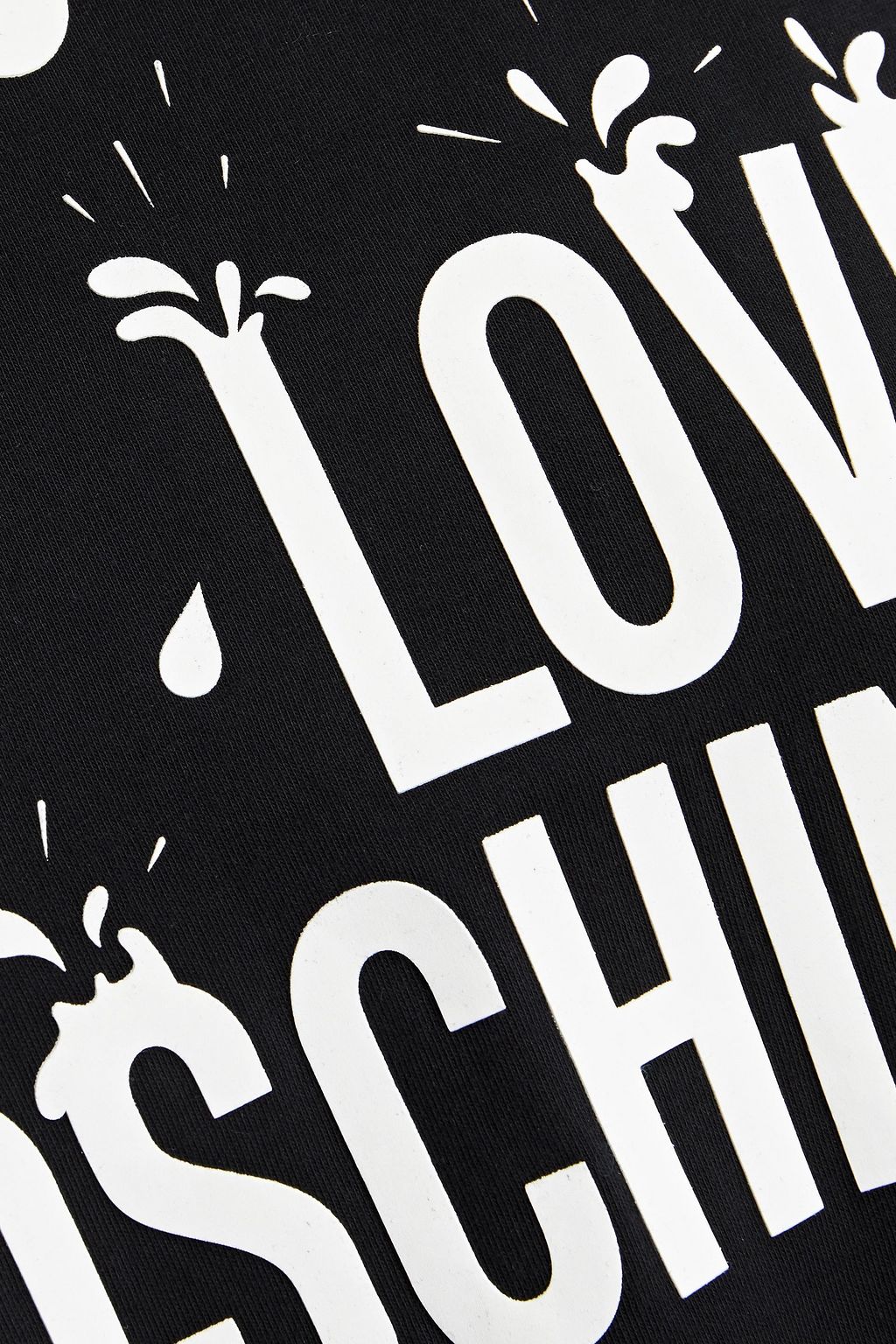 LOVE MOSCHINO Printed cotton-jersey mini dress