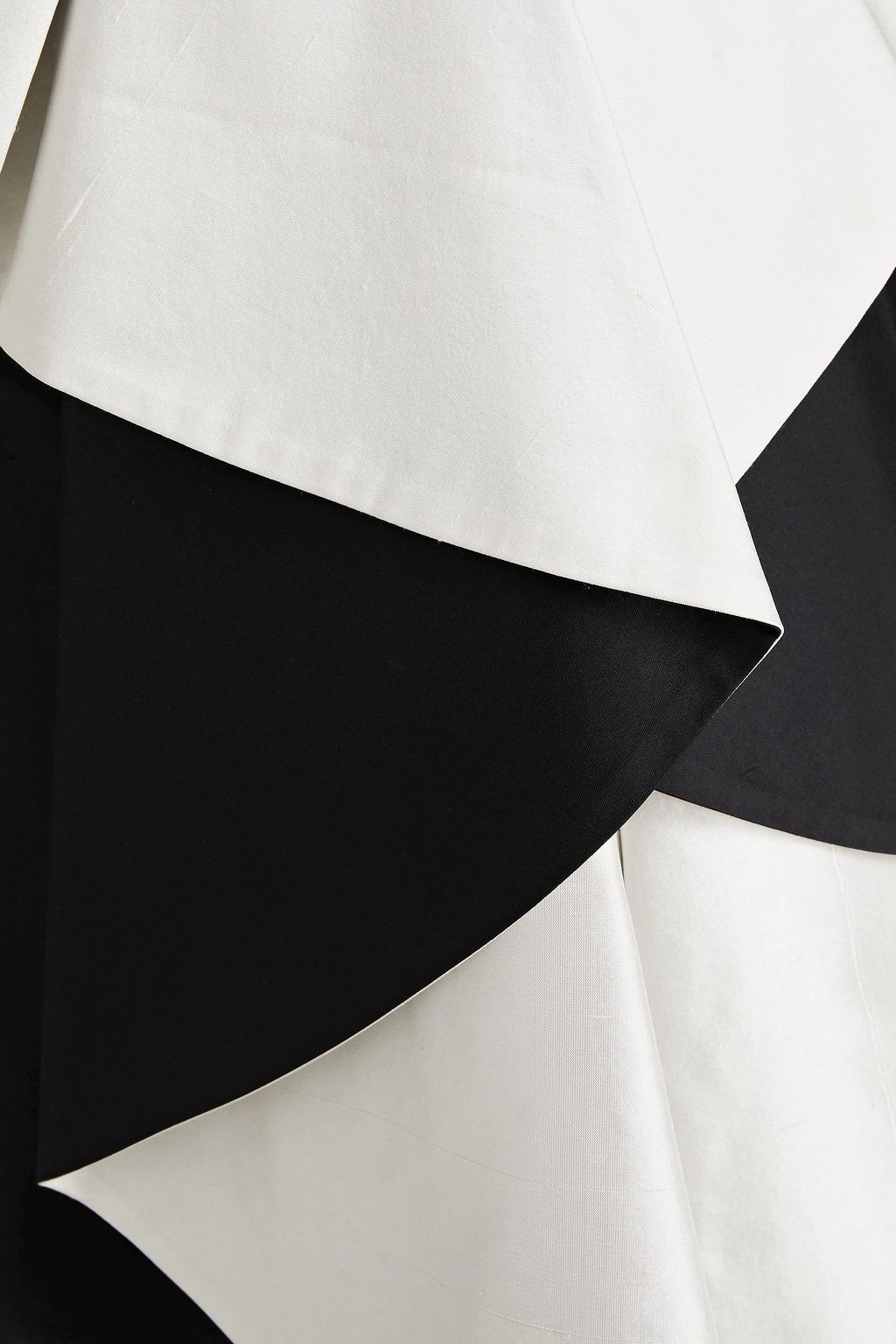RASARIO Zweifarbiges Midikleid aus Shantung-Seide mit Schleife