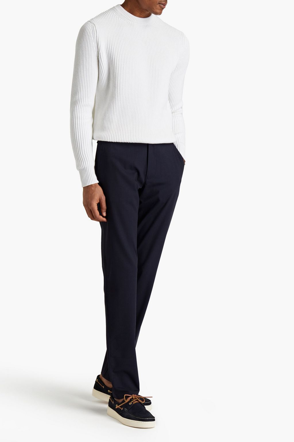 ASPESI Ribbed cotton sweater