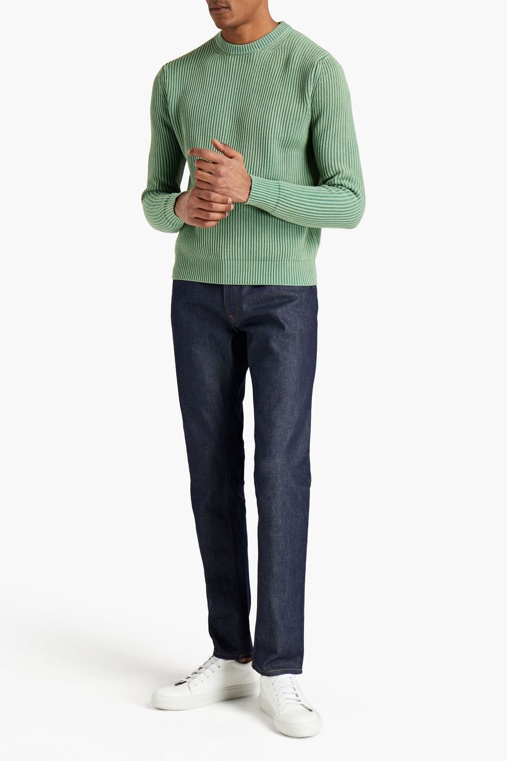 ASPESI Ribbed cotton sweater