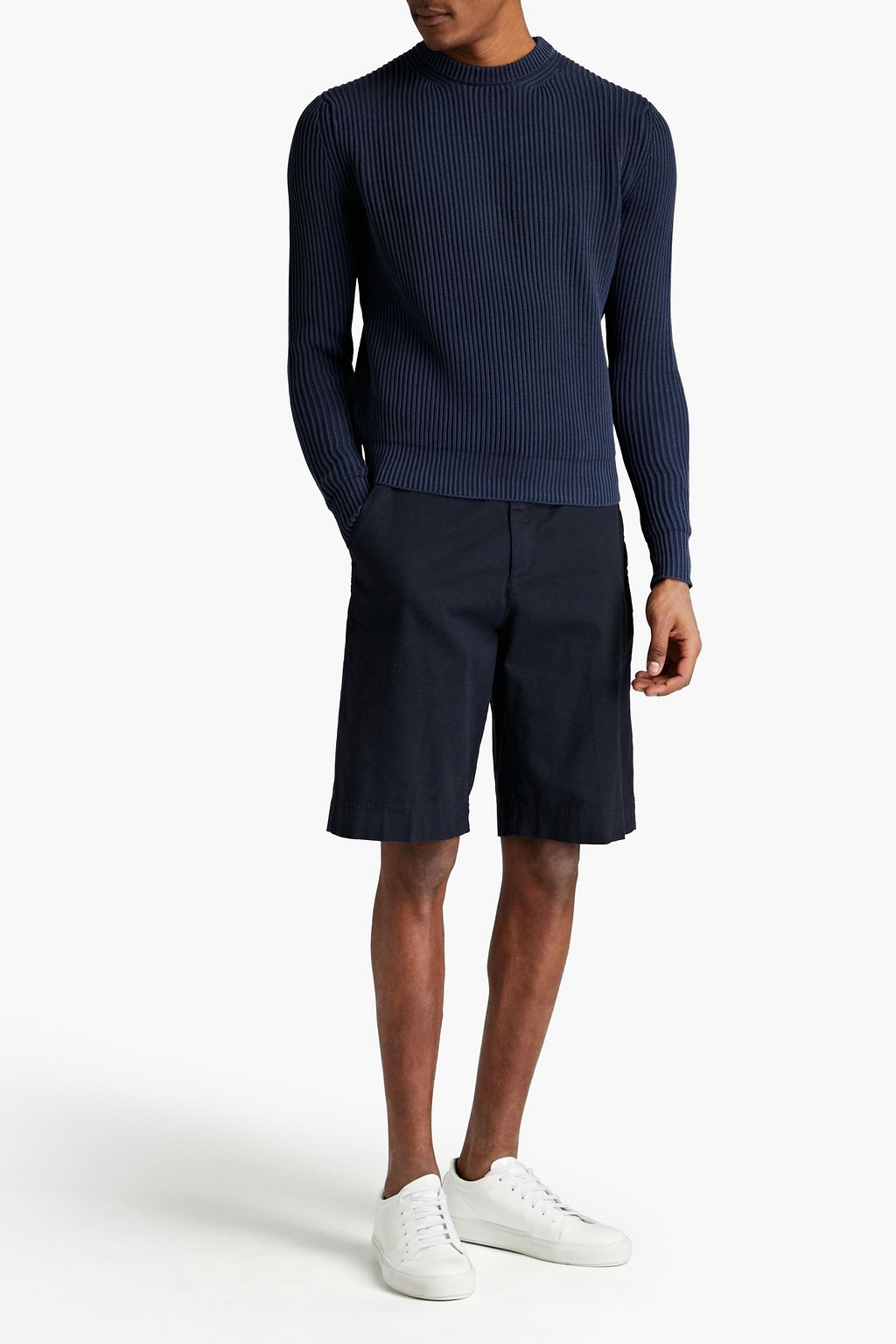 ASPESI Ribbed cotton sweater