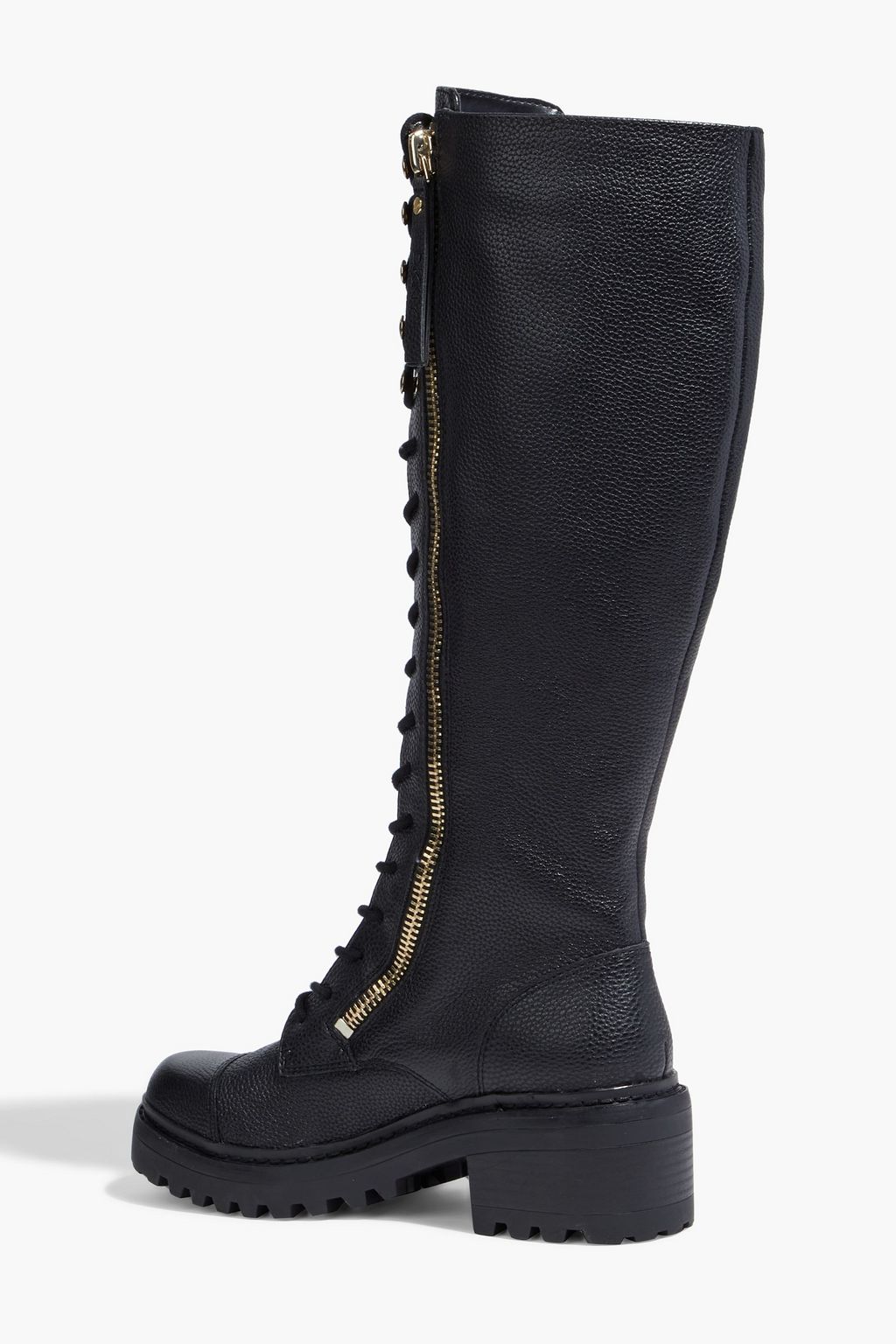DKNY Balie pebbled-leather knee boots