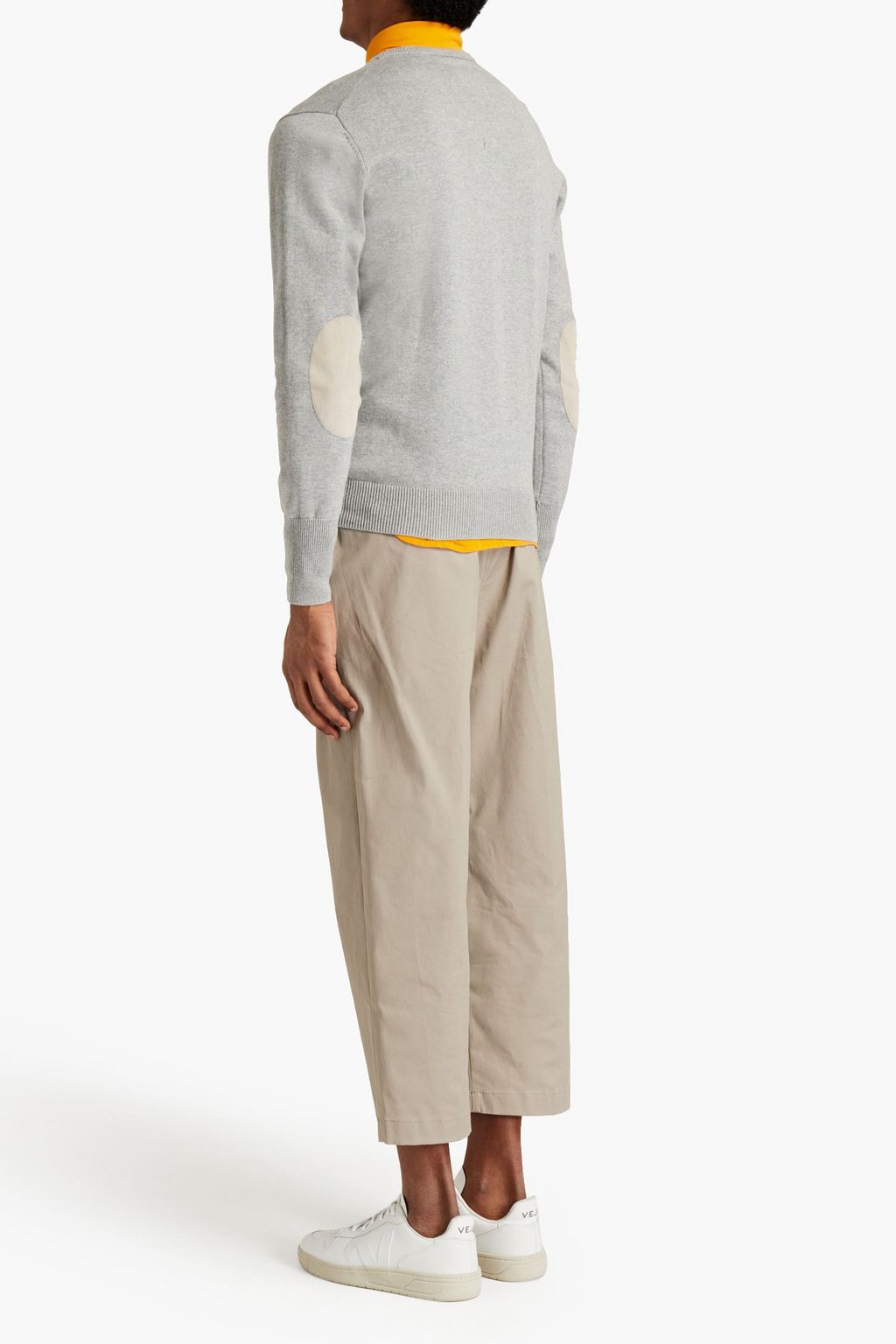 ASPESI Mélange cotton, cashmere and wool-blend sweater