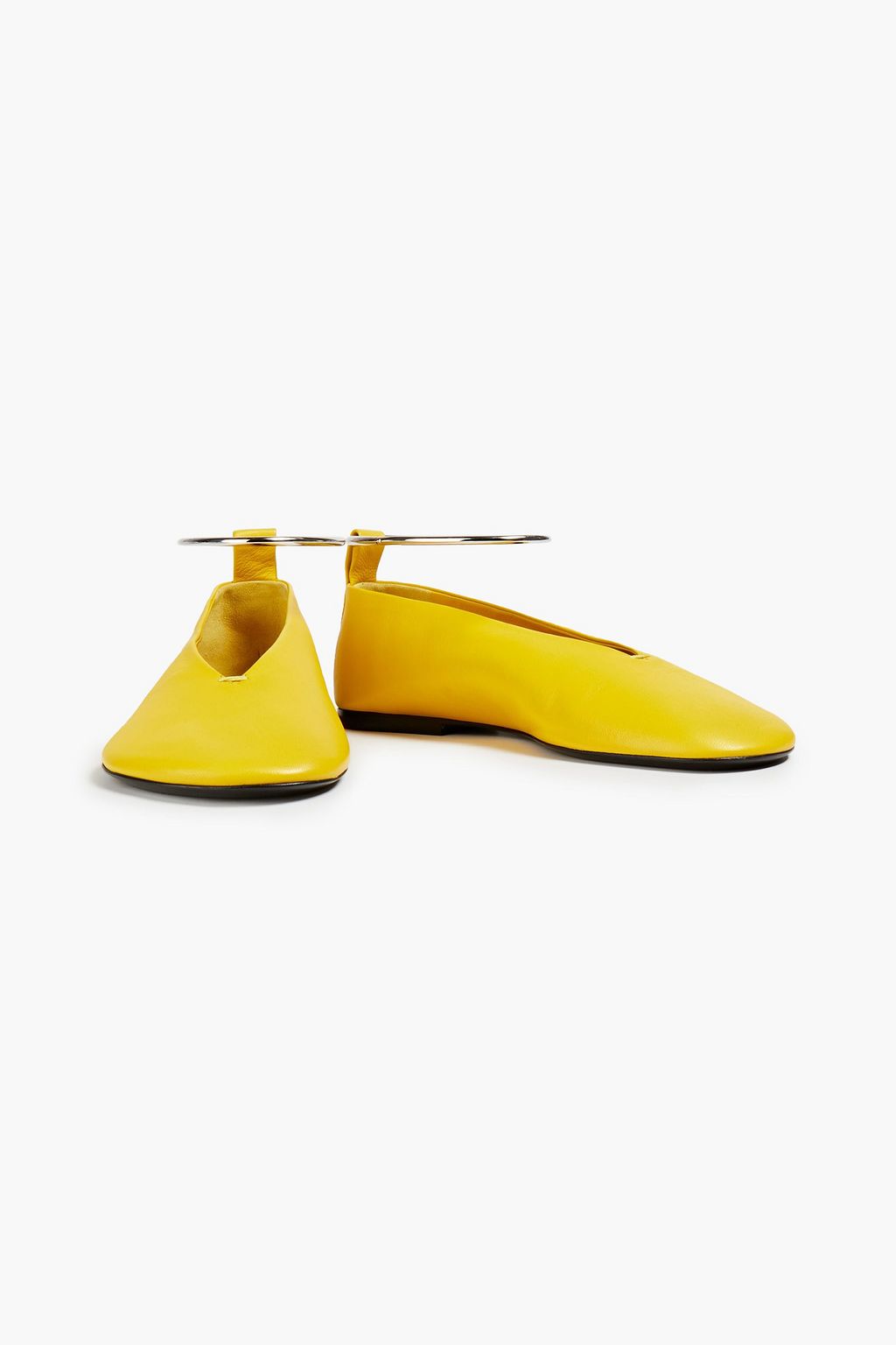 JIL SANDER Leather ballet flats