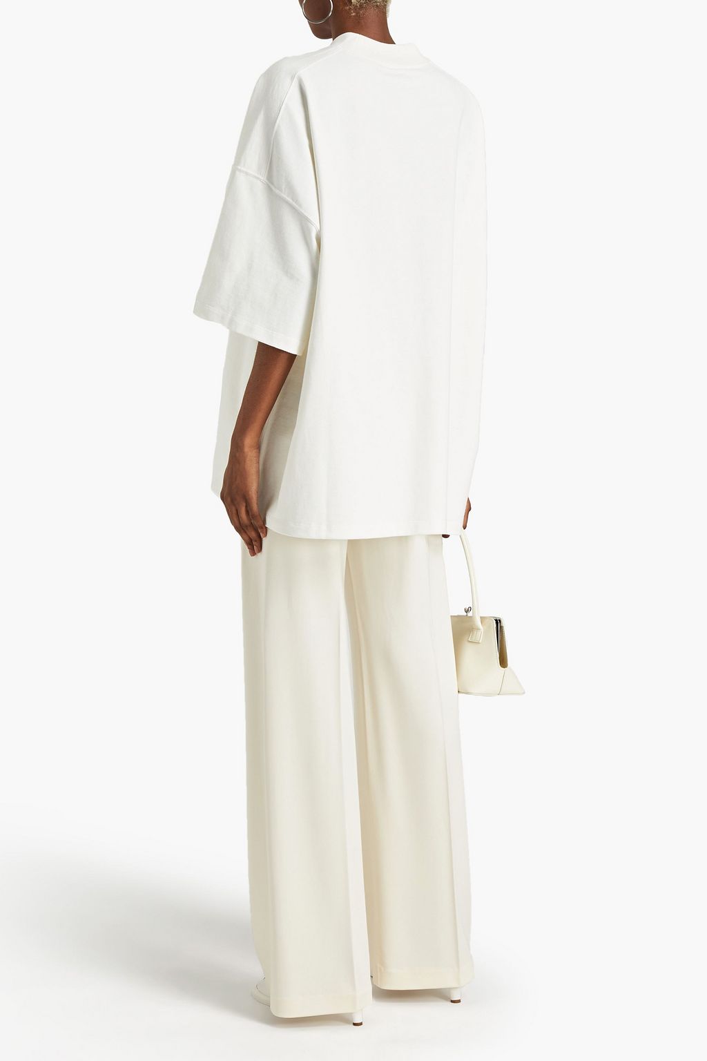 JIL SANDER Oversized printed cotton-jersey T-shirt