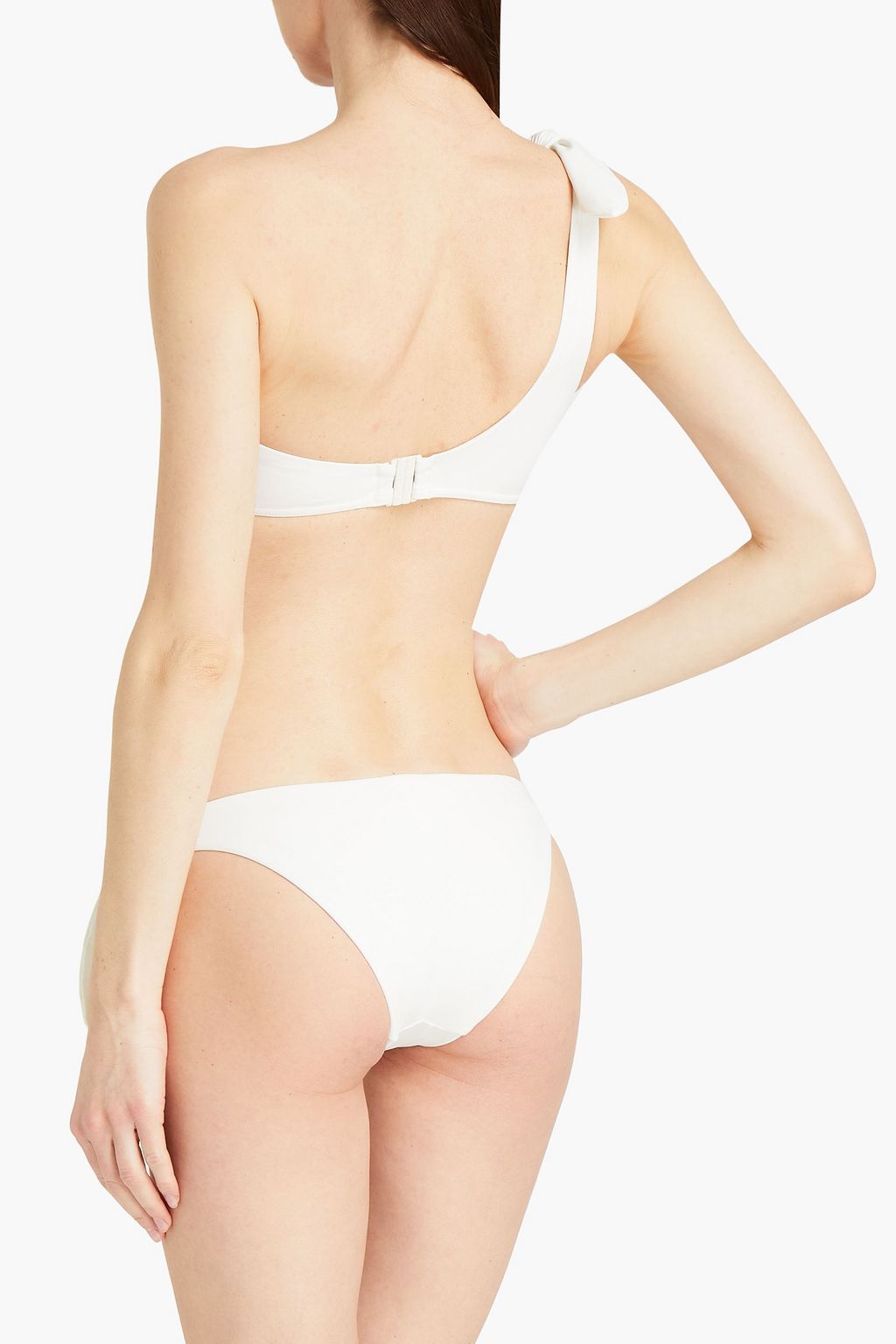 ZIMMERMANN One-shoulder knotted bandeau bikini