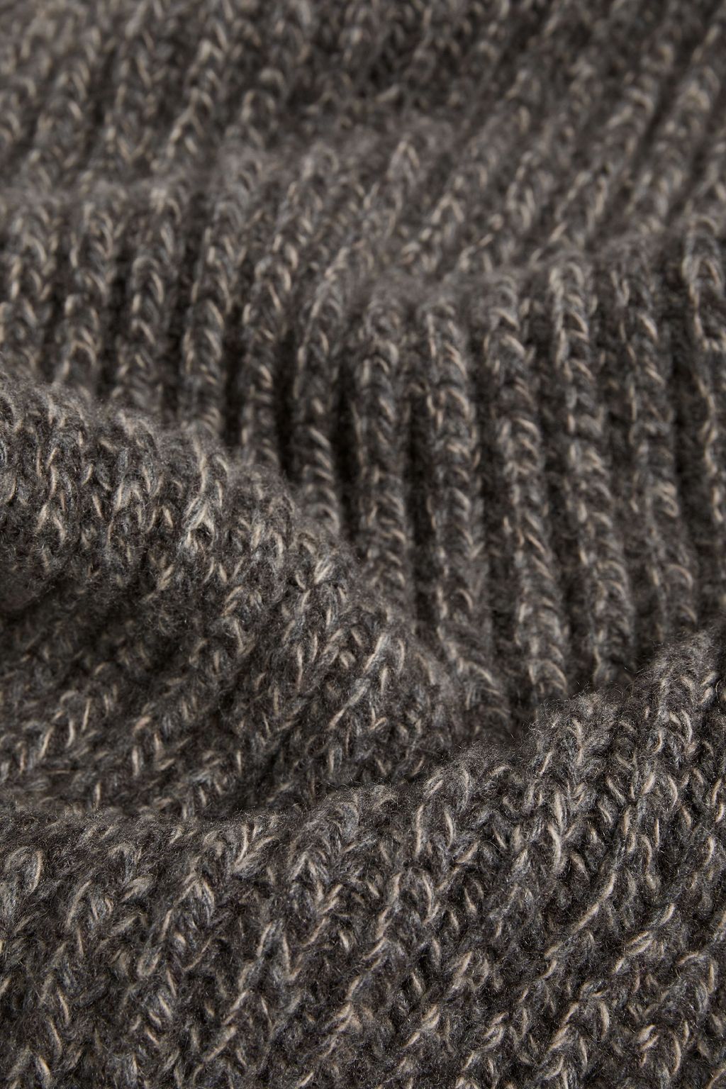 JIL SANDER Fringed mélange cashmere and wool-blend scarf