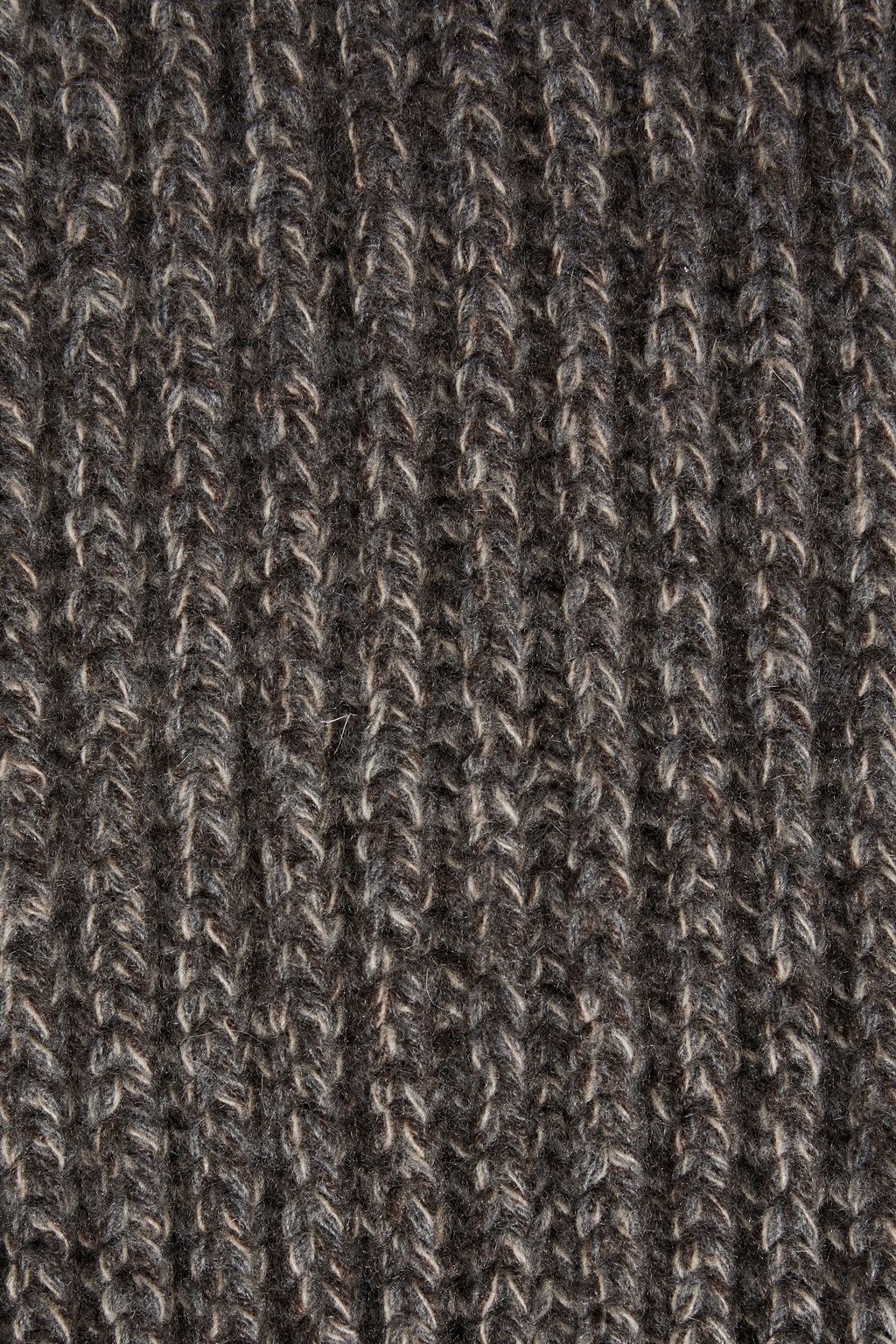 JIL SANDER Fringed mélange cashmere and wool-blend scarf