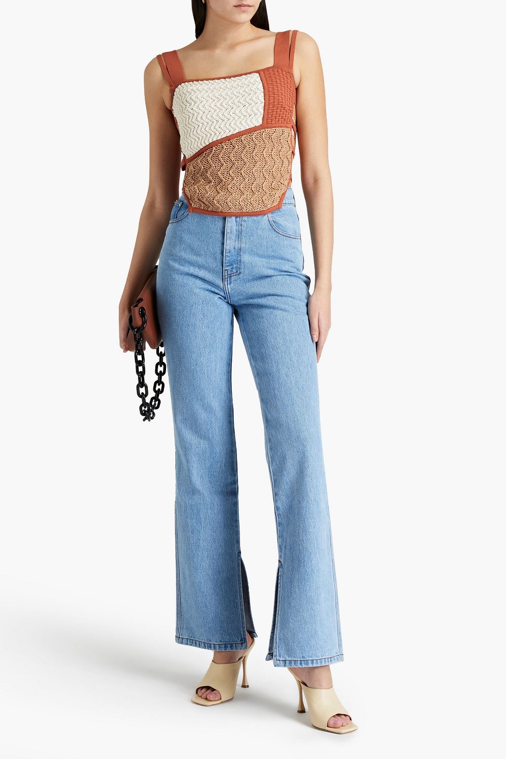 NANUSHKA Louis high-rise straight-leg jeans