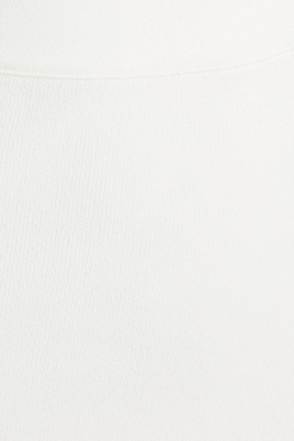 HERVÉ LÉGER Split-front ribbed-knit midi skirt