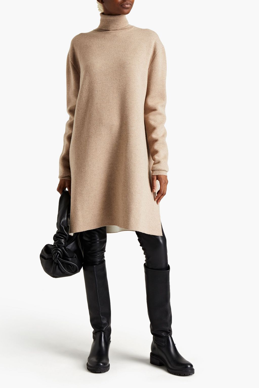 JIL SANDER+ Oversized wool-blend turtleneck sweater