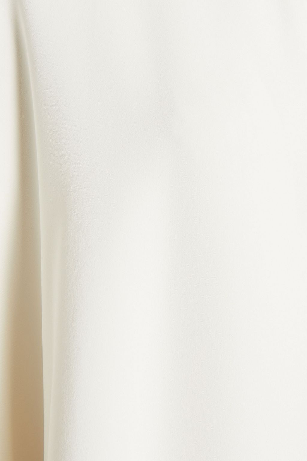 VALENTINO Scalloped silk-crepe top